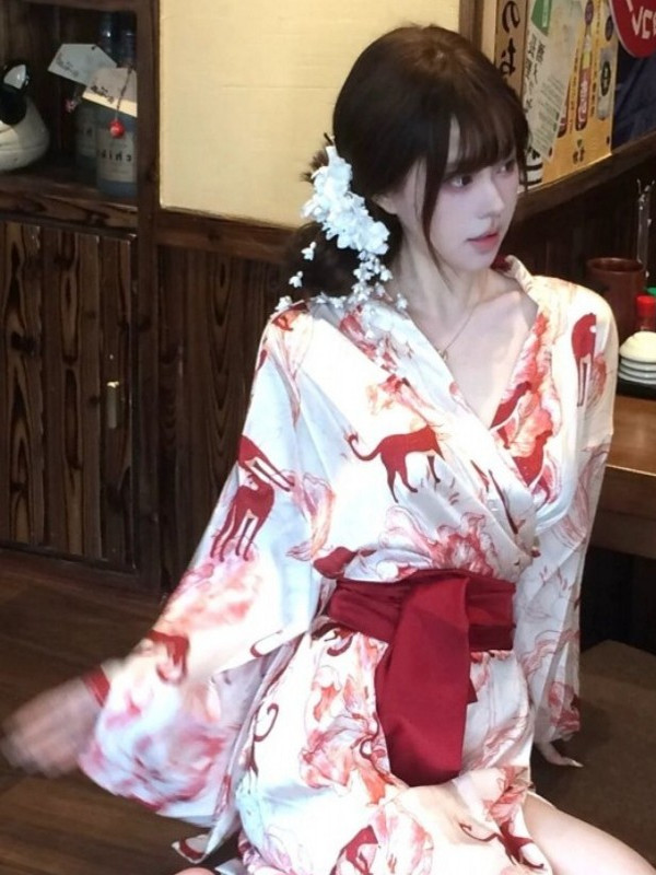 Lighting In Photography Studio - New Chinese Style Sleepwear Hanfu Thin