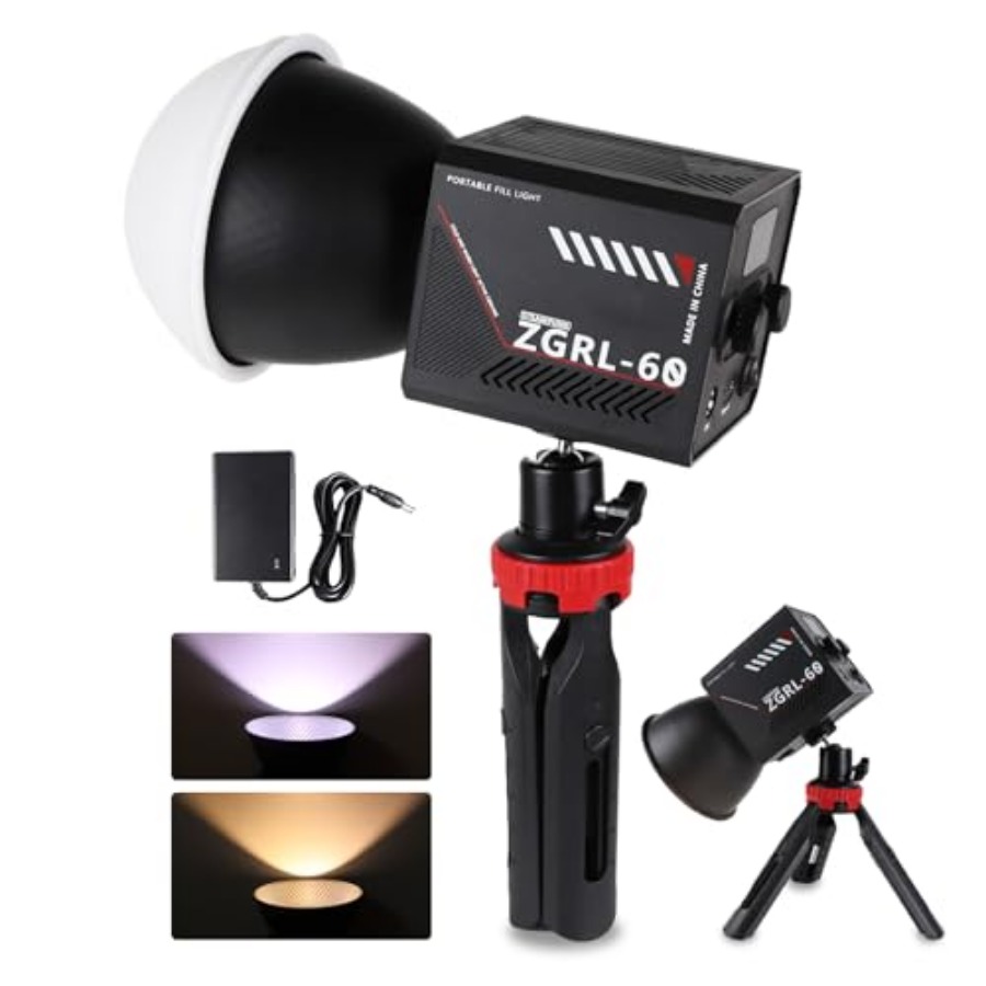 Lighting In Photography Studio - 60W COB LED Video Light Handheld