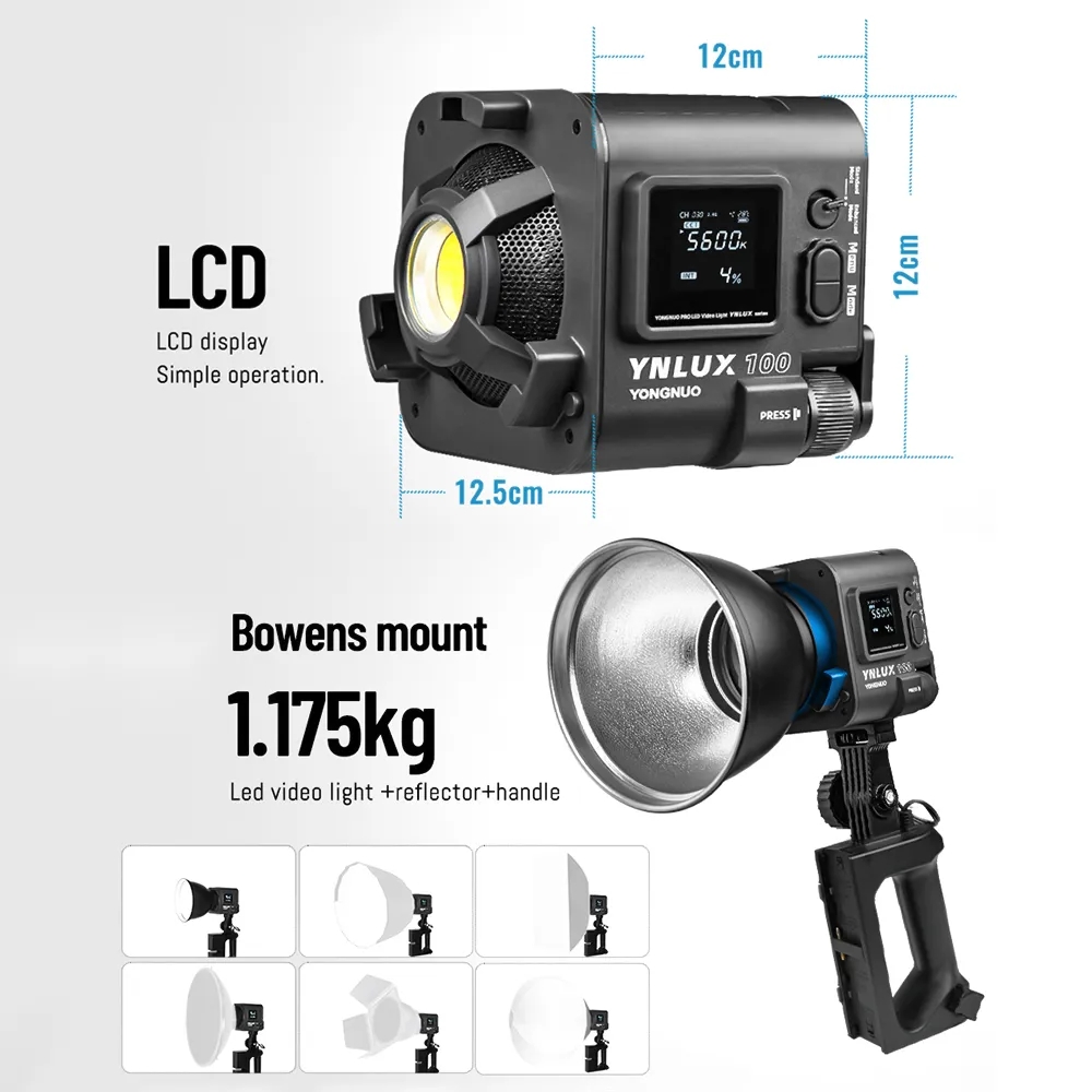 YONGNUO YNLUX100 100W 3200K-56 - Lighting In Photography Studio 评论和价格