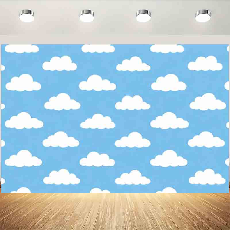 Cartoon Simple Blue Sky White  - Portrait Photography With Lighting 评论和价格