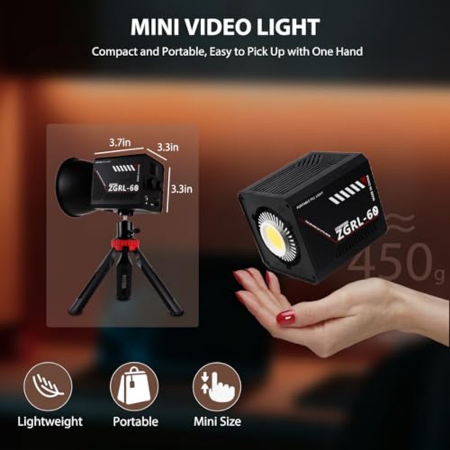 60W COB LED Video Light Handhe - Lighting In Photography Studio 评论和价格