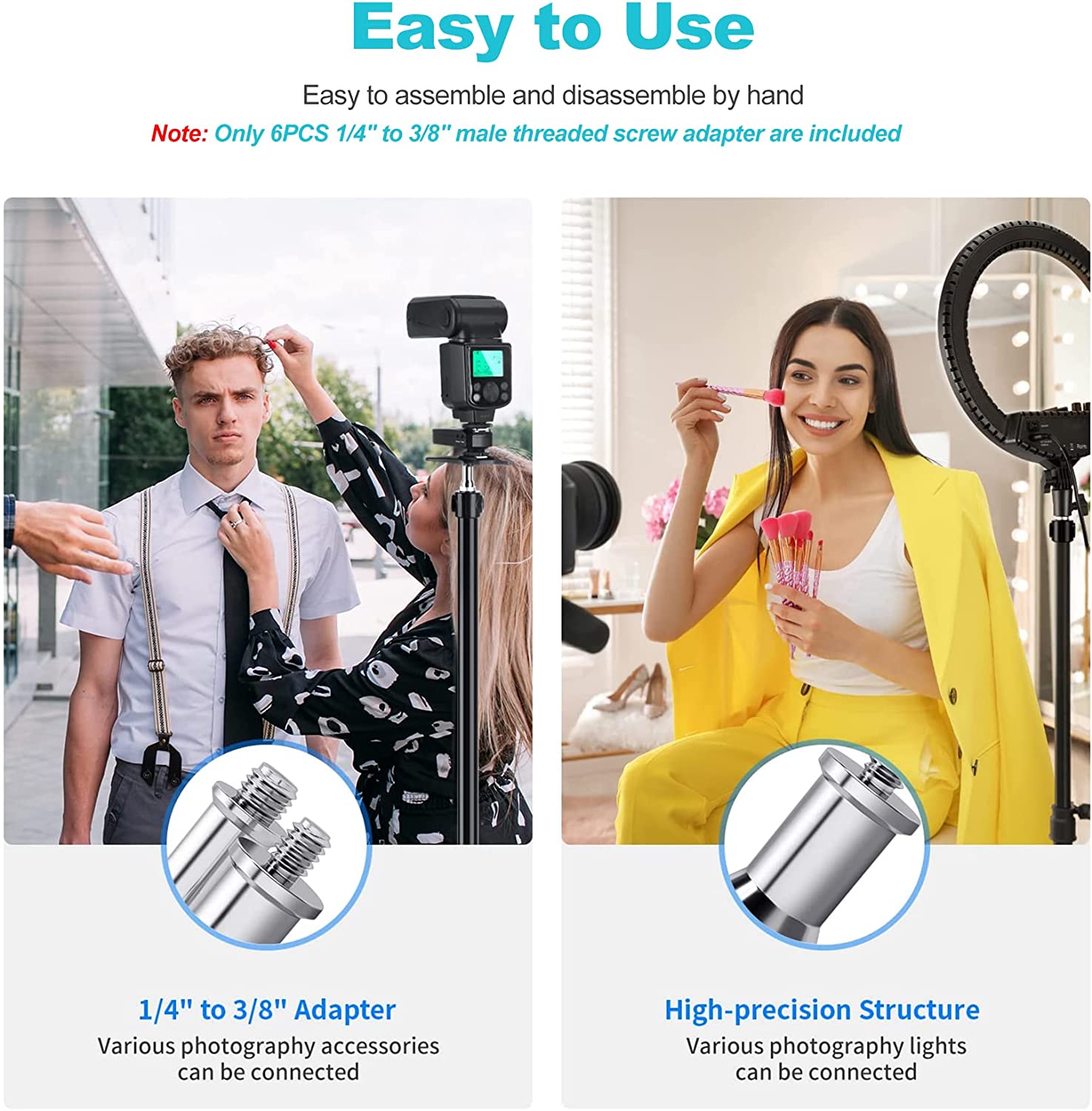 Selens Standard 3/8 to 1/4 Ada - Photography Lighting Tools 评论和价格