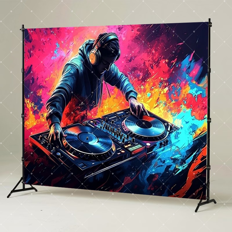 Hip Hop Music DJ Party Decorat - Lighting In Photography Studio 评论和价格
