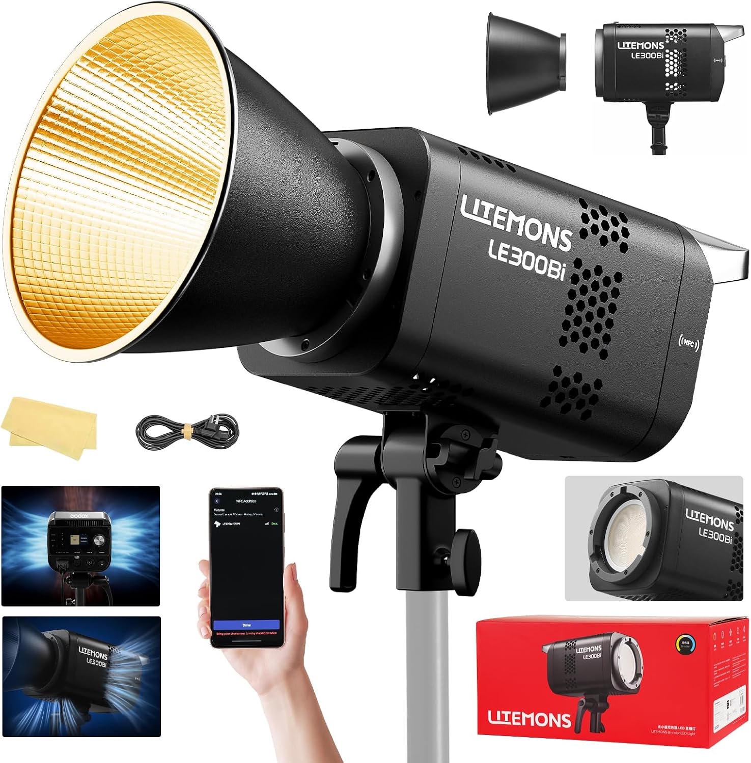RGB LED Video Lighting Kit, 3- - Photography Led Lighting Kit 评论和价格