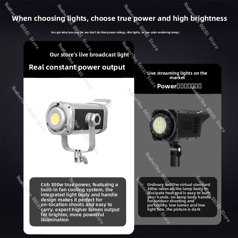 300W COB Photography Light Dua - Portrait Photography With Lighting 评论和价格
