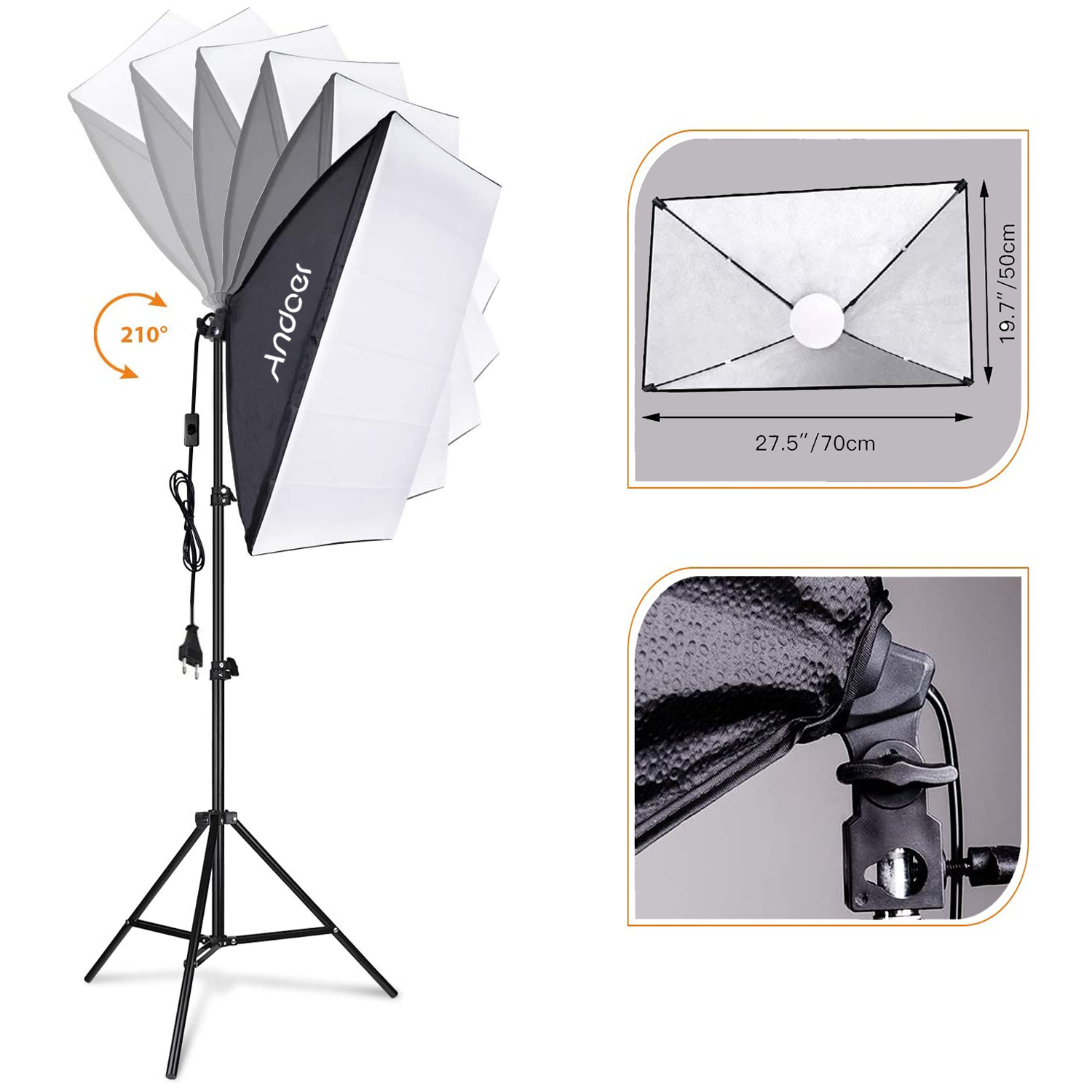 Andoer Softbox Lighting Set St - Photography Led Lighting Kit 评论和价格