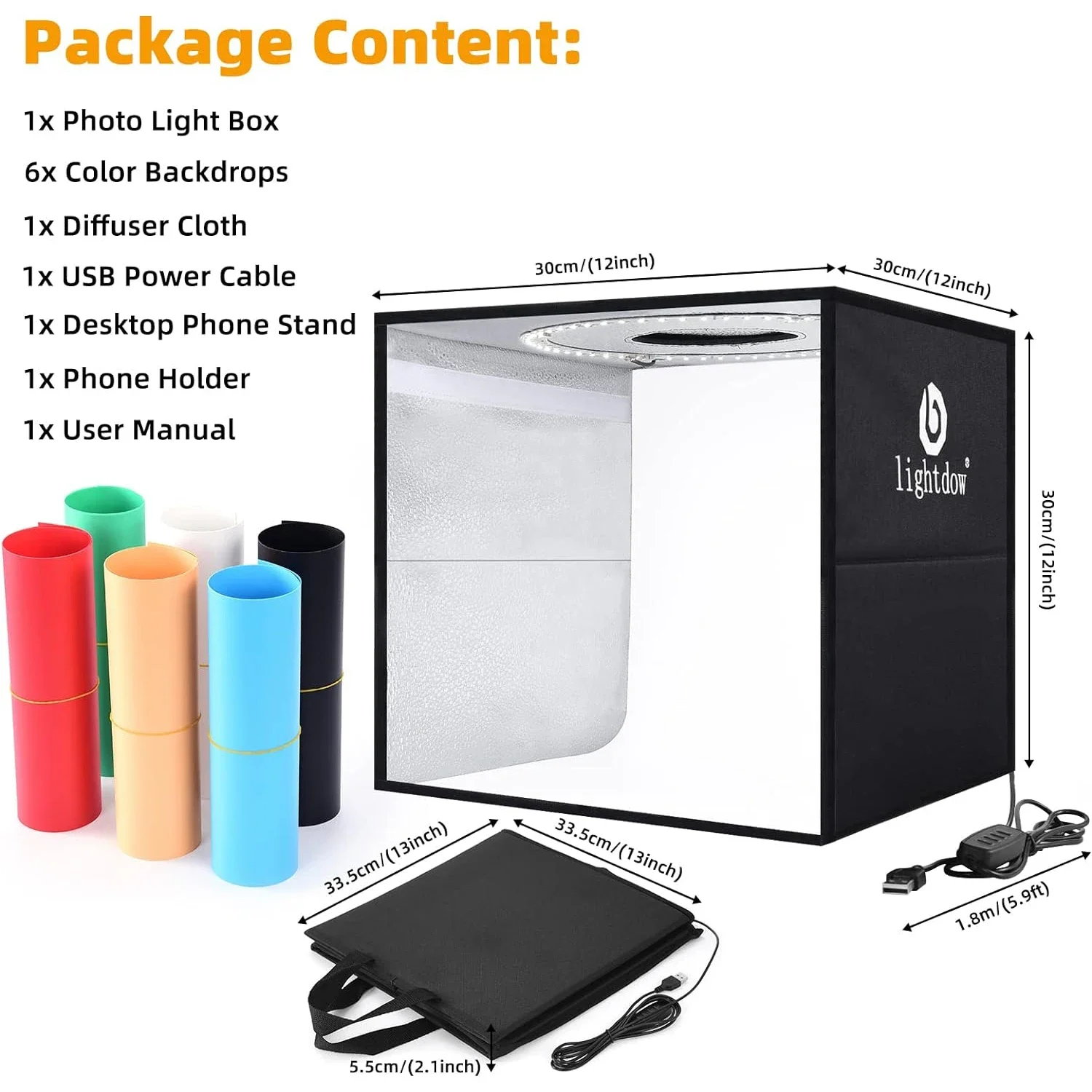 Lightdow Dimmable Photo Box LE - Photography Led Lighting Kit 评论和价格