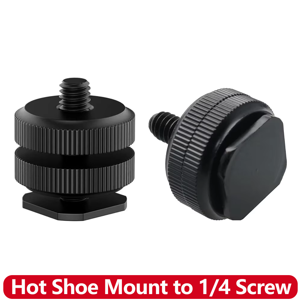 Aluminum Alloy Hot Shoe to 1/4 - Photography Led Lighting Kit 评论和价格